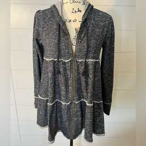 NATURAL LIFE BOHO HOODED JACKET SZ M